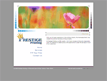 Tablet Screenshot of prestigeprintingsa.com